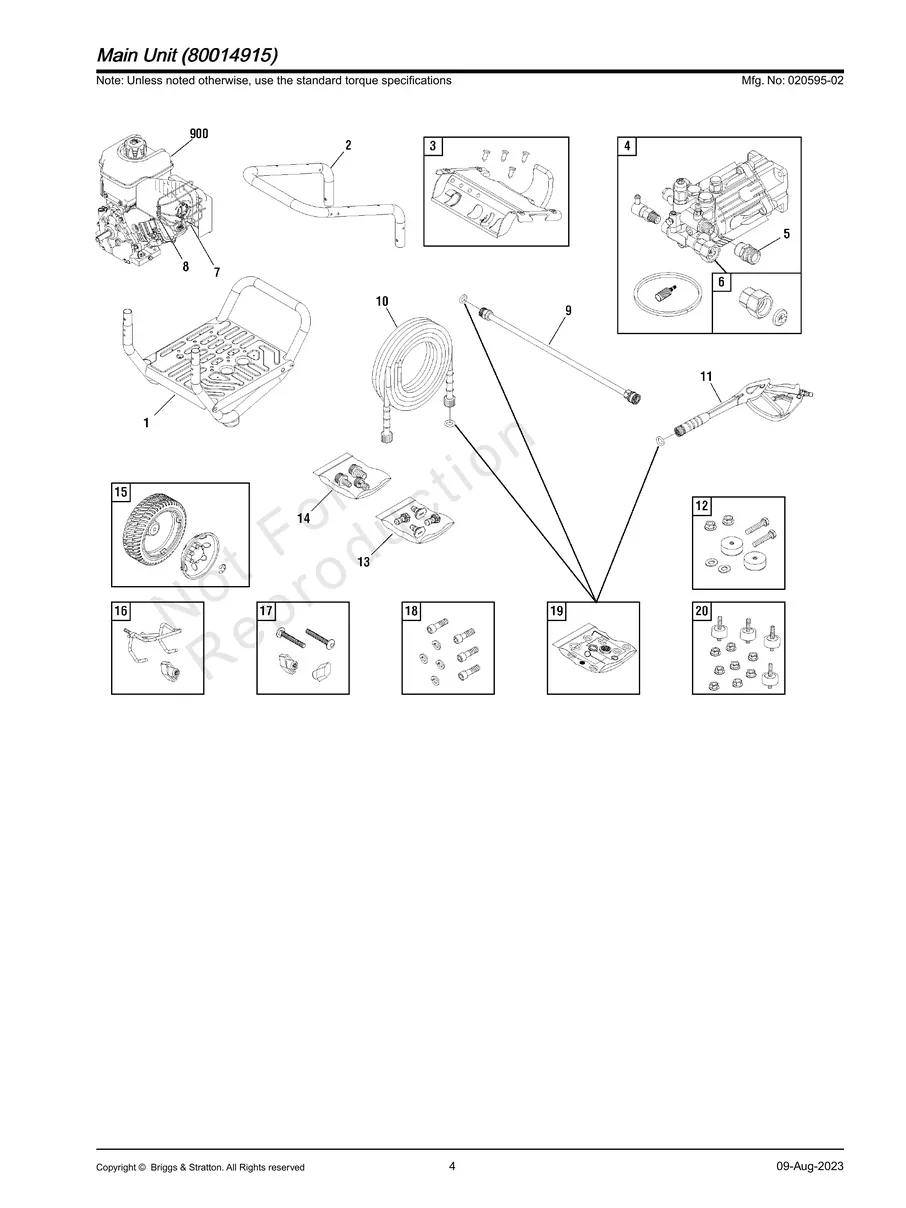 BRIGGS AND STRATTON, 020595-02, IPL.4